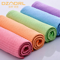 Duo wheat home thickened absorbent rag non-oil 3 strips cleaning cloth kitchen dish towel towel