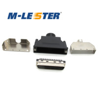 Meng Leitsut FMC50M-K-AS SCSI50pin screw plastic shell connector HPCN50 male welding wire type