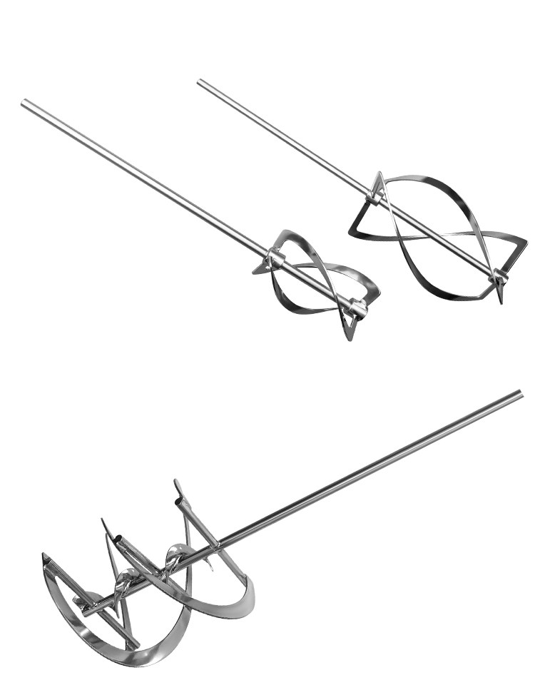 螺旋搅拌桨304不锈钢实验室油漆油墨高粘度桨叶片带轴套轴杆