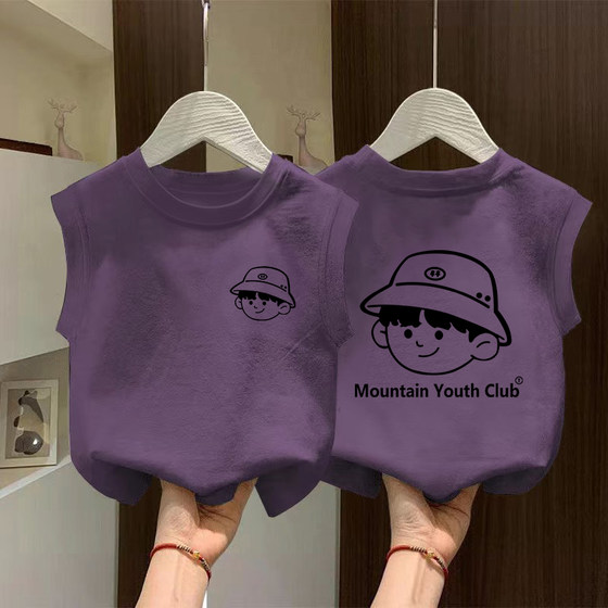 New summer 100% cotton vest T-shirt for boys and children in boys, versatile sweat-absorbing sleeveless tops for boys t
New summer 100% cotton vest T-shirt for boys and children in boys, versatile sweat-absorbing sleeveless tops for boys t