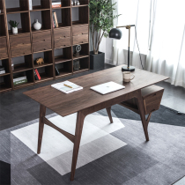 Designer All-solid Wood Teon Villa Studio Desk Computer Desk North American Black Walnut Oak Desk