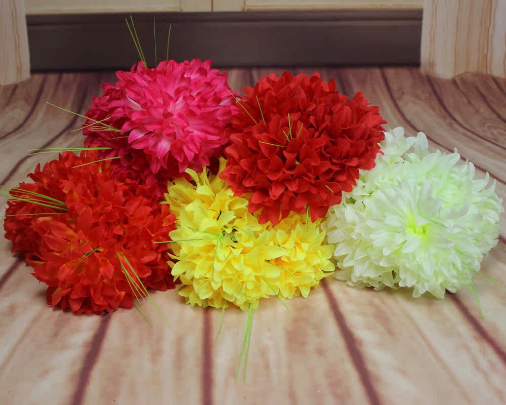 7头大菊花王仿真花清明花假花祭祀花上坟花