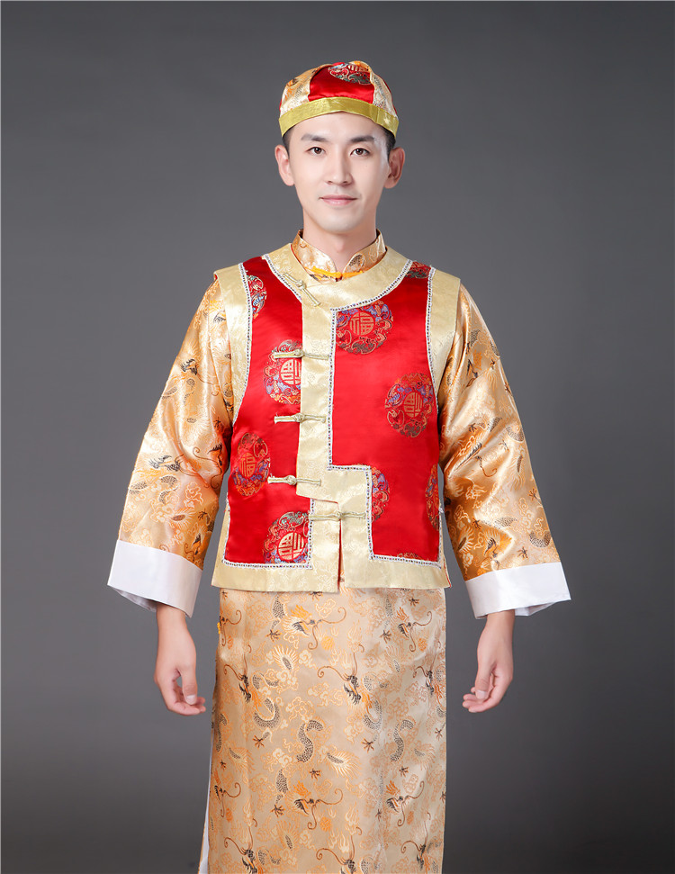 清朝古装阿哥贝勒王爷服装满族太子少爷员外唐装演出服年会主持秋