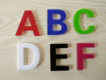 Crystal acrylic three-dimensional wall sticker unit name Enterprise LOGO text letter customization