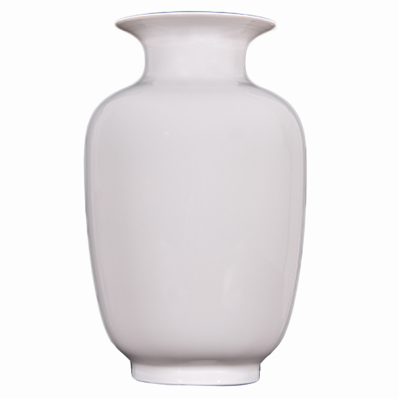 Jingdezhen ceramic white ceramic vase household act the role ofing is tasted furnishing articles white tire plain vase decoration bottles