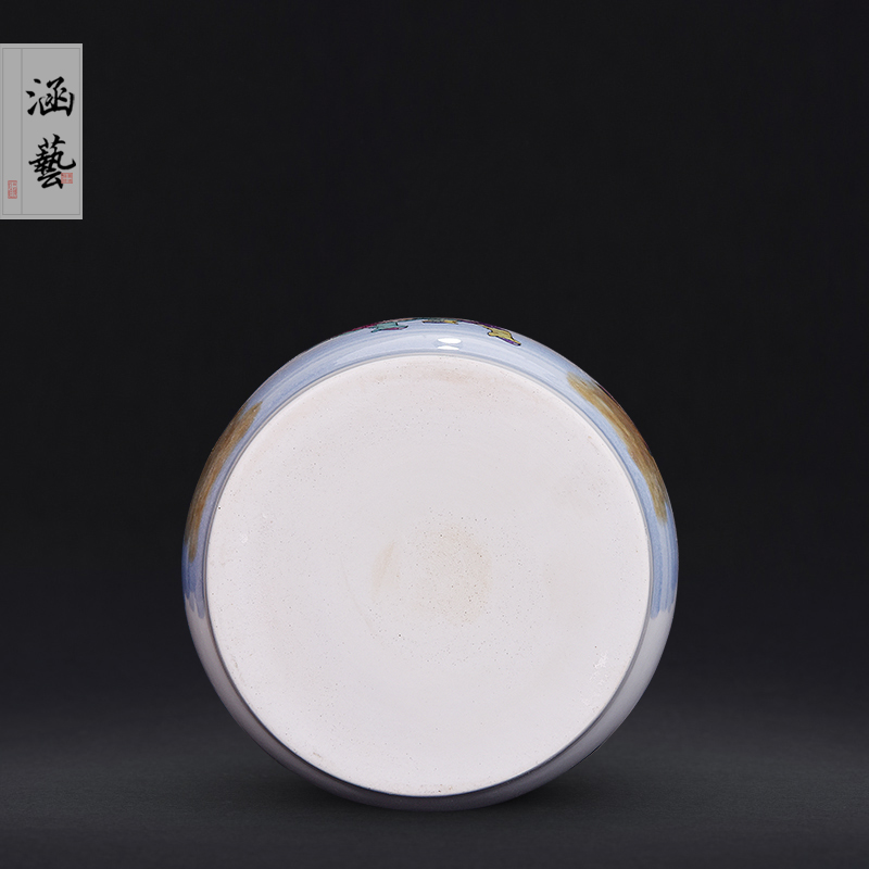 Jingdezhen ceramic beaming the was the packed tea canister to the sitting room porch Chinese style household adornment furnishing articles craft gift