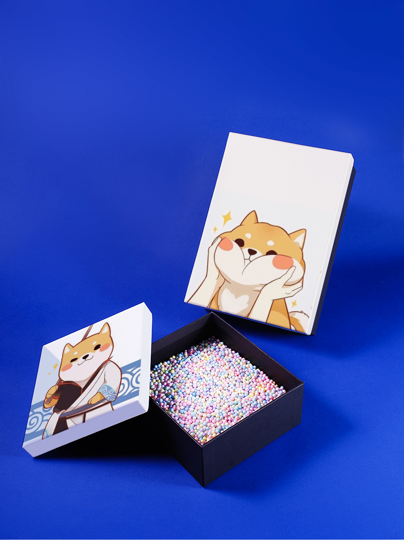 日系柴犬狗狗表情礼盒生日礼物盒空盒可爱包装盒定制礼品盒伴手礼