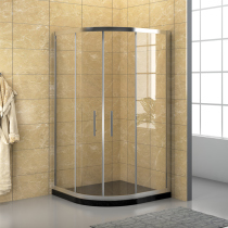 Xijian 304 stainless steel arc fan-shaped integrated shower room custom glass partition bathroom glass sliding door