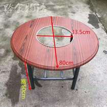 Guizhou characteristic night market branded pot table Wooden hot pot table for branded pot shop hot pot shop