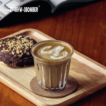 MHW-3BOMBER Bomber Coffee glass 200ml Australian white latte cup Glass coffee cup milk foam cup