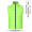 Fluorescent green (high-end reflective strip vest)