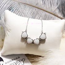 Newborn Souvenirs Pure Silver Tire Fur Necklaces Breast Milk Four Leaf Grass Pendant Diy Homemade Hair Preservation Bottle Baby