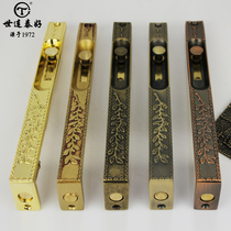 Taiwan Shilian Tai good copper lock 8 inch latch all copper wooden door Iron Gate world Bolt DR 08 single price