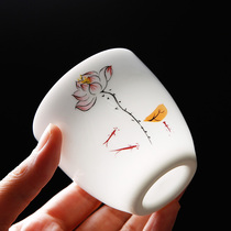 Color-changing Tea Cup ceramic tea cup pastel small tea cup white porcelain large single cup tea ceremony Master Cup
