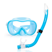 Childrens swimming goggles waterproof anti-fog large frame high-definition boys and girls swimming snorkel glasses diving goggles professional equipment