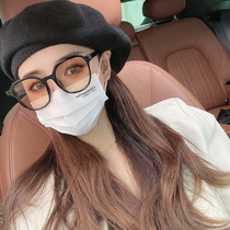 Retro Street Shooting Sunglasses Female Personality Driving Recessed Styling Large Face Black Frame Tea Colors Ins Wind Korean Version Tide Polarized Glasses