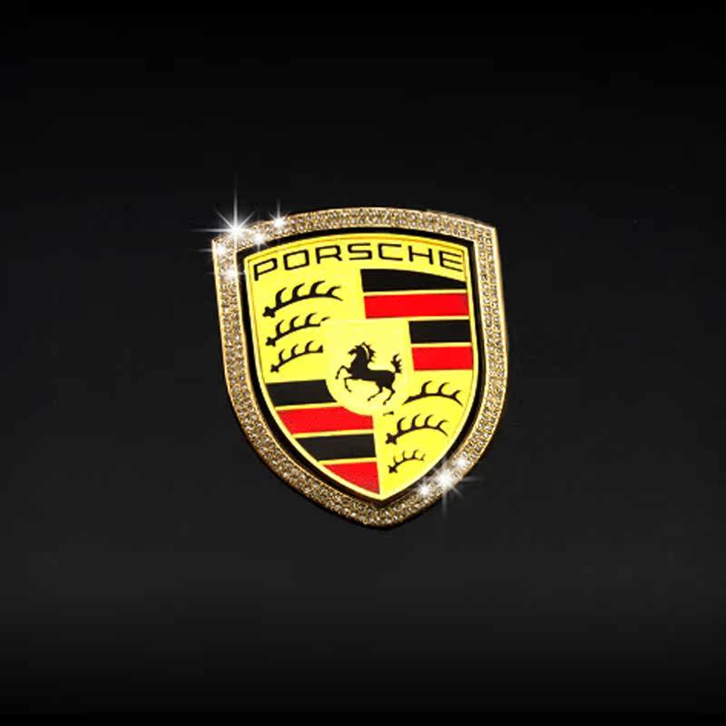 保时捷改装 911 macan panamera cayenne外饰 车标装饰圈