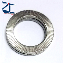 304 stainless steel double stack anti-loosening self-locking washer DIN25201 double-sided tooth locking gasket M3-M80