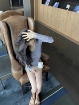 JoyingFeng (won inadvertently) gray ice hemp knit cardigan slim knitwear Women summer little man