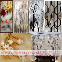 Handmade deep carving process tempered art glass TV background wall screen partition frosted double-sided translucent entrance etc