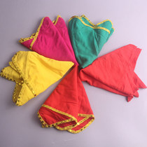 Hand silk flower examination special octagonal towel Silk Dance two people turn Yangko handkerchief square dance childrens performance props