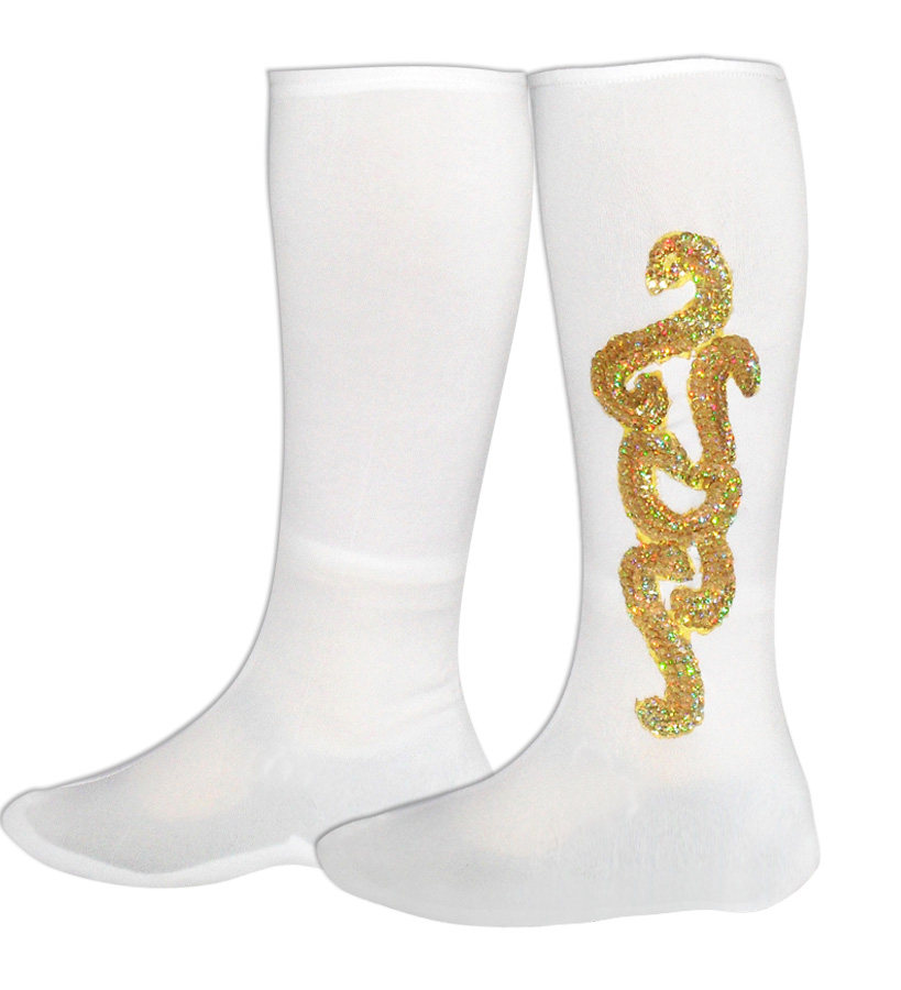 藏族舞鞋套女现代舞民族舞蹈配饰弹力靴套无底舞蹈服演出服装配饰