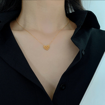 18k Gold Loving Necklace 2021 New Lady Light Extravaganza Superior Titanium Steel Collarbone Chain Fine Without Falling