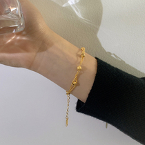 Golden Transit Pearl Bracelet 2022 New Women 18k Gold Light Extravaganza Superior Titanium Steel 2021 Not off color