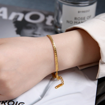 Bracelet girl Jane Joins lukewarm 18k gold girlfriends senior feel light and luxurious titanium steel does not fall out of color coarse