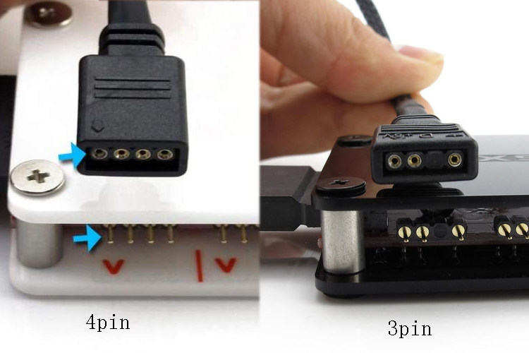 而主板系又可以分为4pin(12v)和3pin(5v)两种.