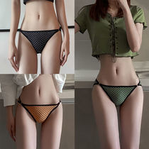 Panties womens ice silk crotch antibacterial low waist sexy hot breathable summer womens triangle shorts head