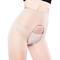 1-2 Spring and Autumn Mid-thick open crotch stockings Womens velvet open pantyhose sexy free of thin stockings