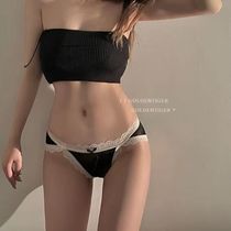 Summer French sexy and charming lace panties womens high-end seamless low-waist mesh briefs head