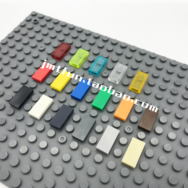 万格小颗粒拼装积木玩具散装组装兼容乐高3069零配件1x2光板平板