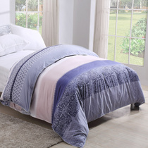 Cotton quilt cover Cotton quilt cover single twill 2 0m double 40S skin-friendly naked sleeping quilt reinforced binding edge