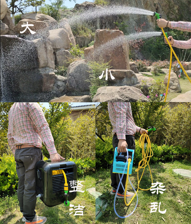 12v家用便携式充电水泵喷淋浇花浇菜水泵打药喷雾抽水无线洗车机