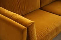 Set wooden room Nordic high-quality latex sitting designer living room three-person high-end sofa can be customized