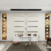 Set to make TV Background wall Imitation Marble Crystallite Stone Glass Background Wall Trim Border Modern Minima Living Room