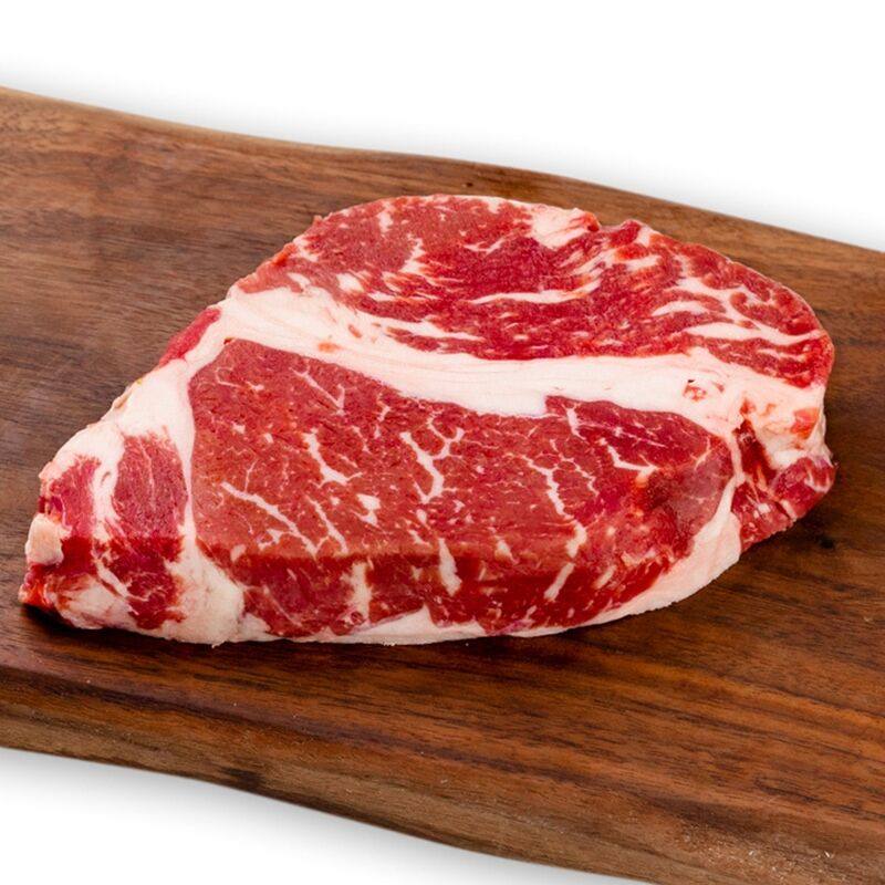 安格斯谷饲进口新鲜非腌制原切上脑心牛排套餐家用600g2片左右