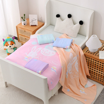 Newborn baby towel cotton gauze bath towel soft absorbent blanket summer thin three-layer baby air conditioning quilt