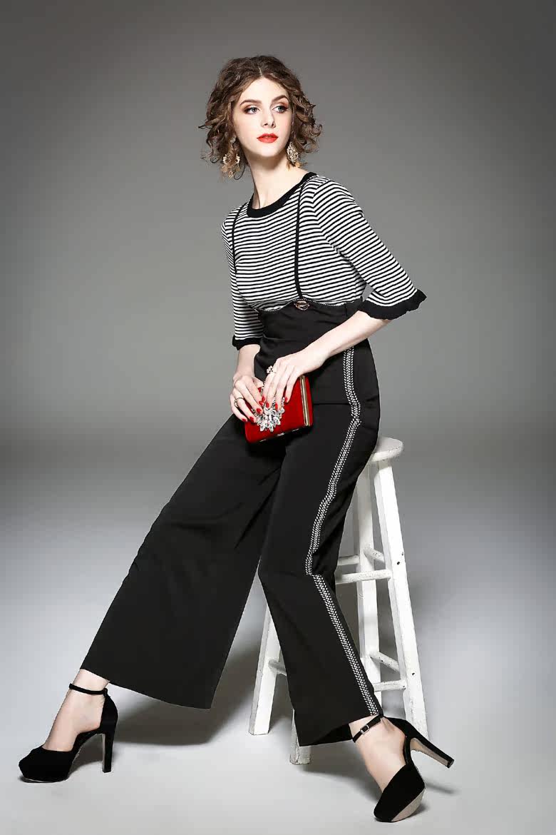 尔岚2017秋装新款韩版女装拼接a字裙修身时尚中长款长袖连衣裙潮