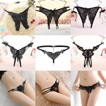 Buy 3 get 1 free panties female passion sexy show lace thong girl Japanese T-shaped pants transparent one line