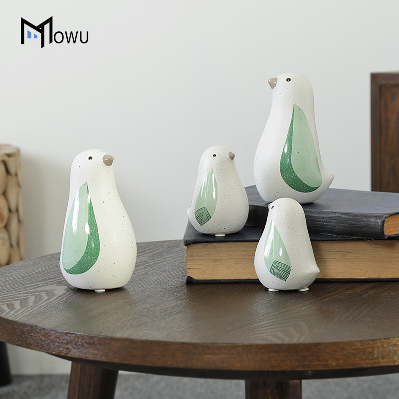 The Nordic ceramic bird house home desktop furnishing articles sitting room TV ark adornment children room decoration ideas