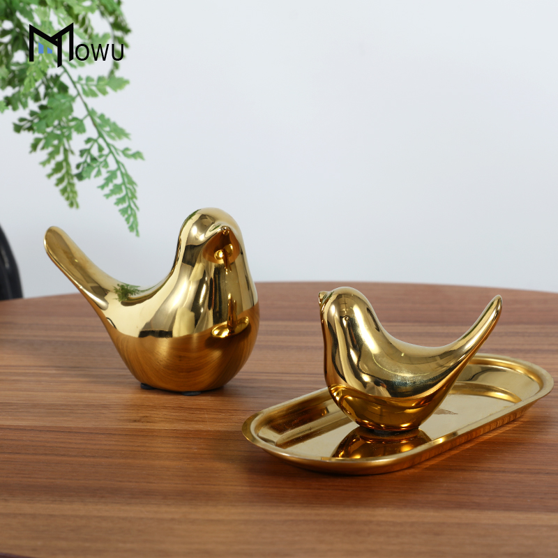 Light key-2 luxury furnishing articles Nordic creative ceramic bird example room sitting room wine ark of tea table soft outfit household adornment collocation