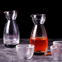 Day Style Clear Wine Jug White Wine Glass Suit Transparent Glass Home Eagle Mouth Iced Wine Jug Plum Wine Jug Fruit Wine Glass Wine