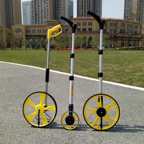 Qilu rangefinder mechanical hand-push digital display roller ruler measuring wheel meter meter road wheel rangefinder