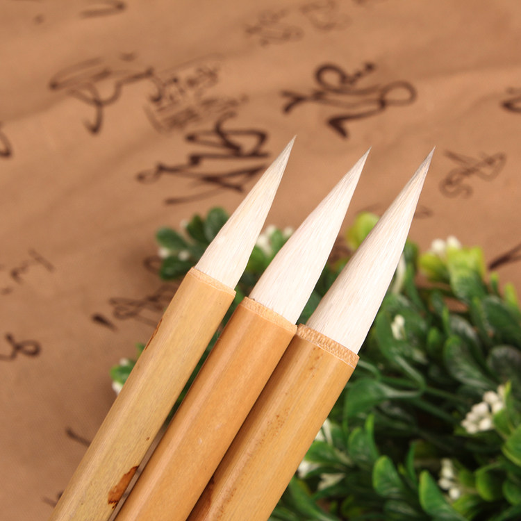 加健大白云狼羊兼毫毛笔文房四宝狼毫欧楷行草中楷羊毫国画批发