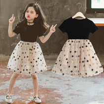 Next Alice Girls Dresses Summer 2021 Korean version of the childrens foreign style star mesh puffy princess dress tide