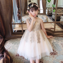 next alice2021 new girls dress western style performance dance dress childrens Korean version of the puffy princess dress