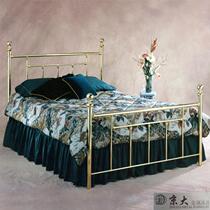 Jingda exported to the United Kingdom simple modern light luxury high-end high-quality golden double copper bed 1 5 meters 1 8 meters